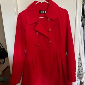 Millie Women's Red Double-Breasted Coat